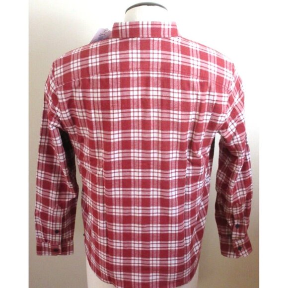 Southern Tide Men's Reversible Melbourne LS Plaid Shirt Heather Tuscany Red NWT - Picture 5 of 7